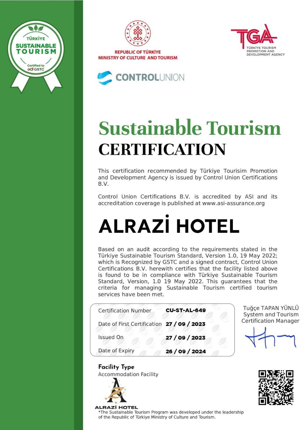 Alrazi Hotel Florya Стамбул Экстерьер фото